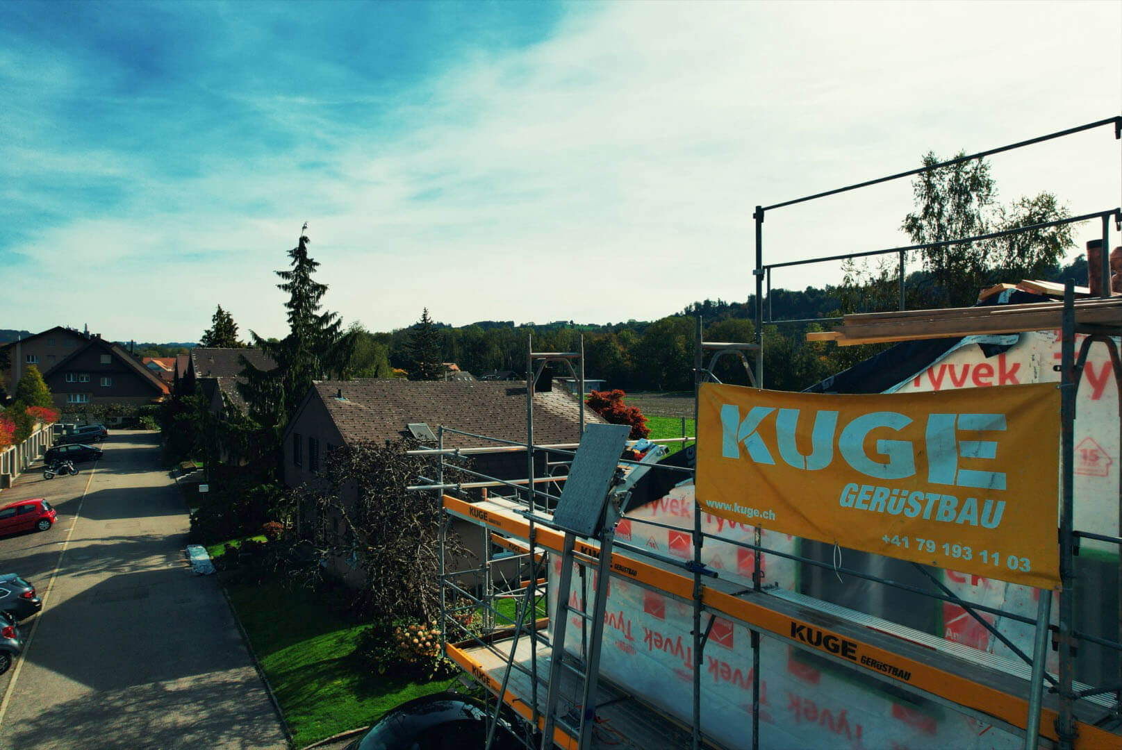 Solargerüst – Foto: KUGE Bau AG